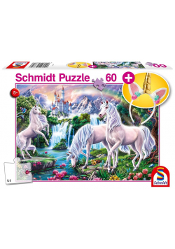 Puzzle 60 Wspaniałe jednorożce + opaska na głowę