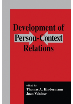 Development of Person-context Relations