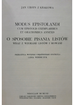Modus epistolandi cum epistolis exemplaribus et orationihus annexis