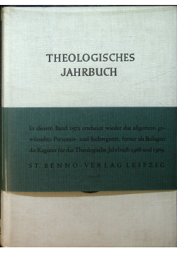 Theologisches Jahrbuch 1972