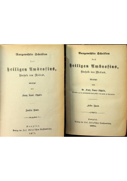 Beiligen umbrosing erster band und zweiter band ok 1877r