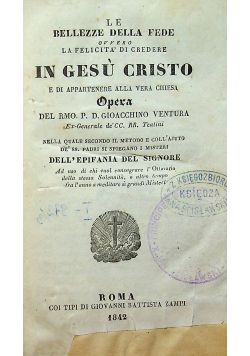 Le Bellezze Della Fede 3 1842 r.