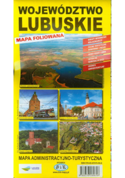 Wojewdództwo lubuskie mapa administracyjno-turystyczna