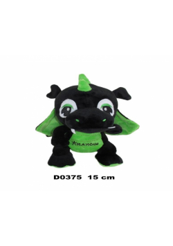 Smok "Kraków" czarny zielony 15cm
