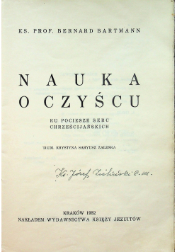Nauka o czyścu 1932r.