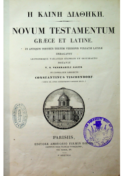 Novum Testamentum Grraece et Latine 1842 r.