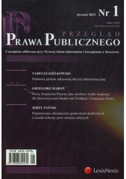 Przegląd Prawa Pulicznego 1/2013