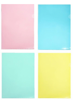 Ofertówka A4 PP pastel mix (8szt)