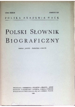 Polski Słownik Biograficzny Tom XXIX 4 Zeszyt 123