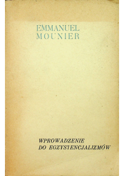 Wprowadzenie do egzystencjalizmów