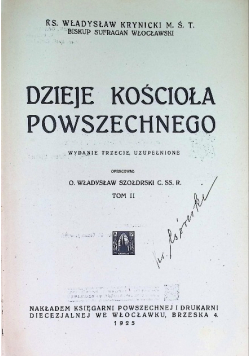 Dzieje Kościoła Powszechnego 1925 r.