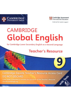 Cambridge Global English 9 Cambridge Elevate Teacher's Resource Access Card