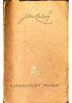 Karmazynowy poemat 1920 r.