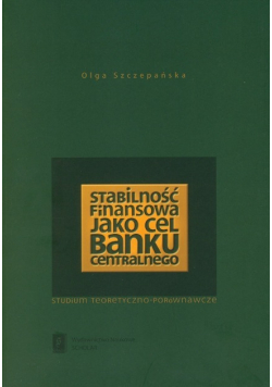 Stabilność finasowa jako cel banku centralnego