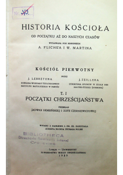 Kościół pierwotny początki chrześcijaństwa 1939 r