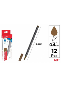 Cienkopis 0.4mm brązowy (12szt)