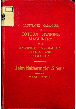 Illustrated Catalogue of Textile Machinery 1926r
