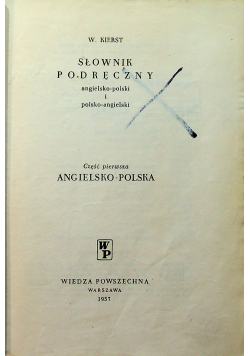 Słownik podręczny angielsko polski