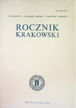 Rocznik Krakowski Tom LXX