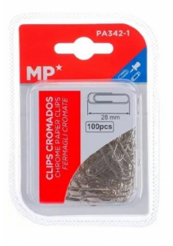 Spinacz biurowy 28mm 100szt srebrne
