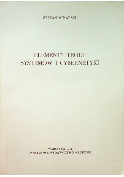 Elementy teorii systemów i cybernetyki