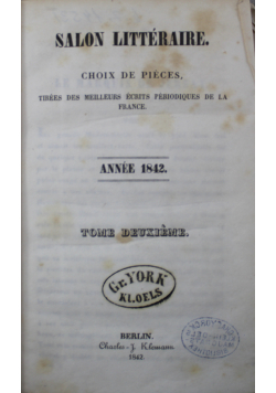 Salon litteraire 1842 r.