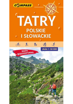 Tatry Polskie i Słowackie Mapa turystyczna wodoodporna 1:50 000