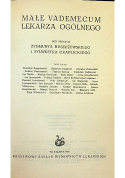 Male vademecum lekarza ogólnego
