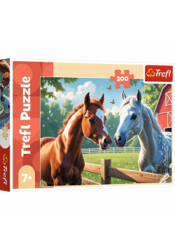 Puzzle 200 Konie na polanie 13328
