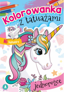 Kolorowanka z tatuażami Jednorożce