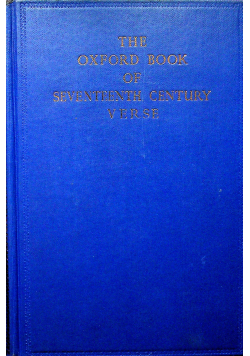 The oxford book of seventeenth century verse