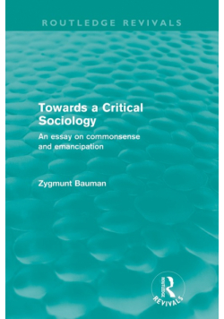 Towards a Critical Sociology (Routledge Revivals)
