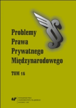 Problemy Prawa Prywatnego Międzynarodowego Tom 16 Nowa