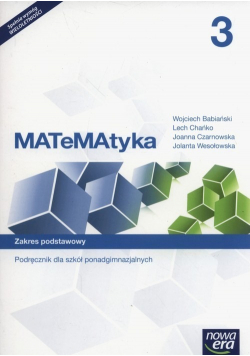 Matematyka 3 Podręcznik Zakres podstawowy