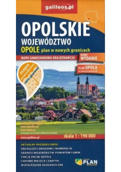 Mapa wodoodporna - Woj.Opolskie/Opole 1:190 000