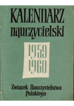 Kalendarz nauczycielski 1959 1960