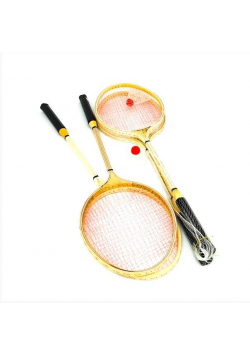Badminton drewniany z lotką