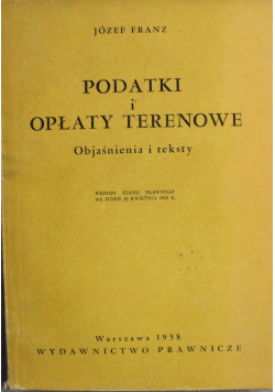 Podatki i opłaty terenowe