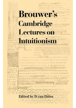 Brouwer's Cambridge Lectures on Intuitionism
