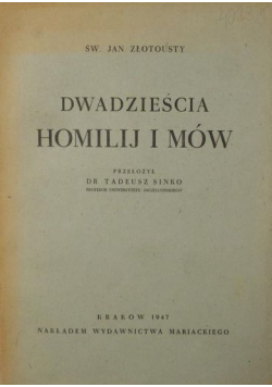 Dwadzieścia homilij i mów 1947 r.