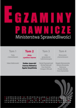 Egzaminy prawnicze Ministersrwa Sprawiedliwości t.2