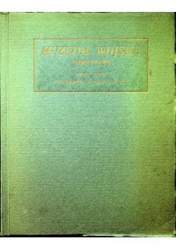 Muzeum wojska inwentarz 1929r
