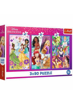 34884 "3x80 - Księżniczki przyjaciółki" / Disney Princess FSC Mix 70%