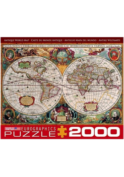 Puzzle 2000 Antyczna mapa Świata