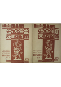 Wielka geografja powszechna Antropogeografia Zeszyt 93 i 94