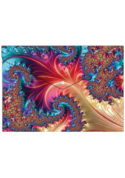 Koperta z nadrukiem zip A4 PP Fractal