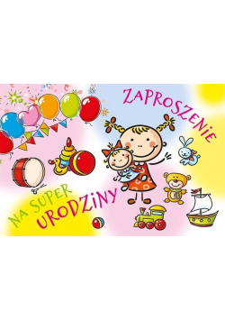 Zaproszenie Urodziny ZA-61 (10 szt.)