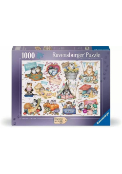 Puzzle 1000 Kalendarz Szalonych Kotów