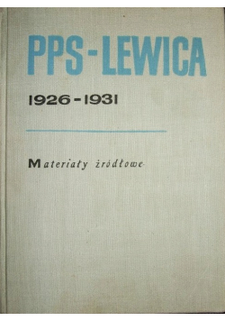 PPS - Lewica 1926 - 1931