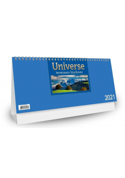 Kalendarz 2021 Biurkowy Universe - niebieski CRUX